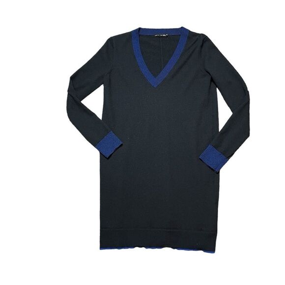 RAG & BONE Jean Kendra V-Neck Sweater Dress Black Size XS - Picture 2 of 7